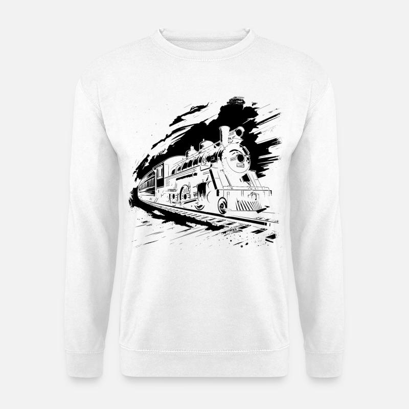 Eisenbahn - Unisex Pullover - Weiß