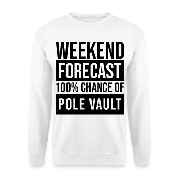 Stabhochsprung - Unisex Pullover - Weiß - Vorne