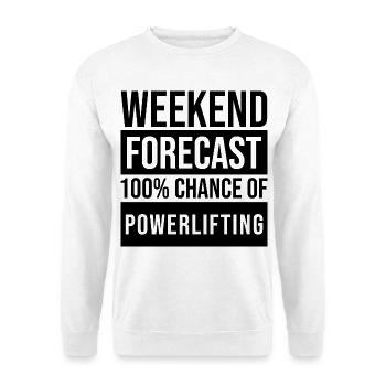 Powerlift - Unisex Sweatshirt - white - Front