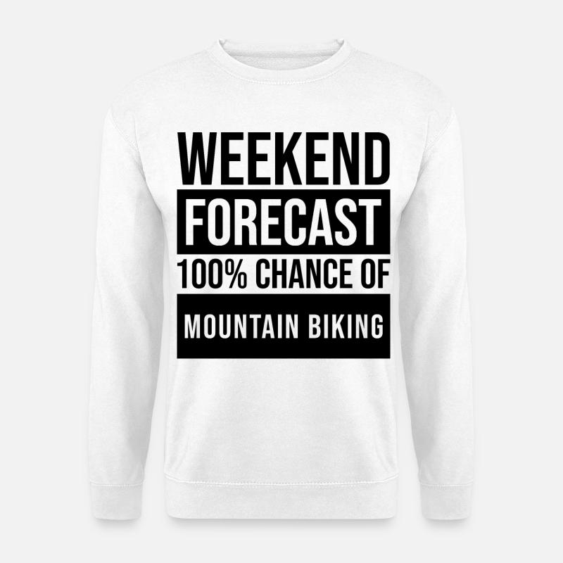Mountainbike - Unisex Pullover - Weiß