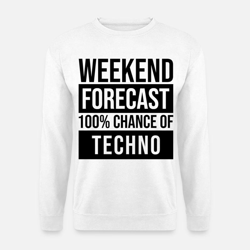 Techno - Unisex Sweatshirt - white