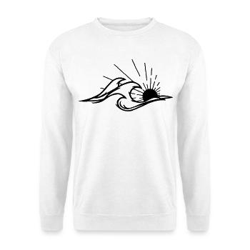 The waves and the black sun - Unisex Sweatshirt - white - Front