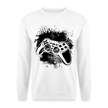 Manettes de jeu - Sweat-shirt Unisexe - blanc - Devant