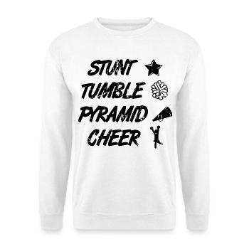 Citation de pom-pom girl - Sweat-shirt Unisexe - blanc - Devant