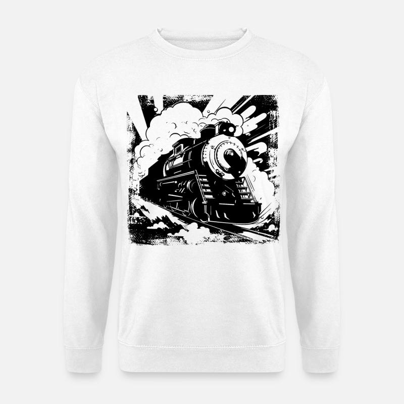 Eisenbahn - Unisex Pullover - Weiß