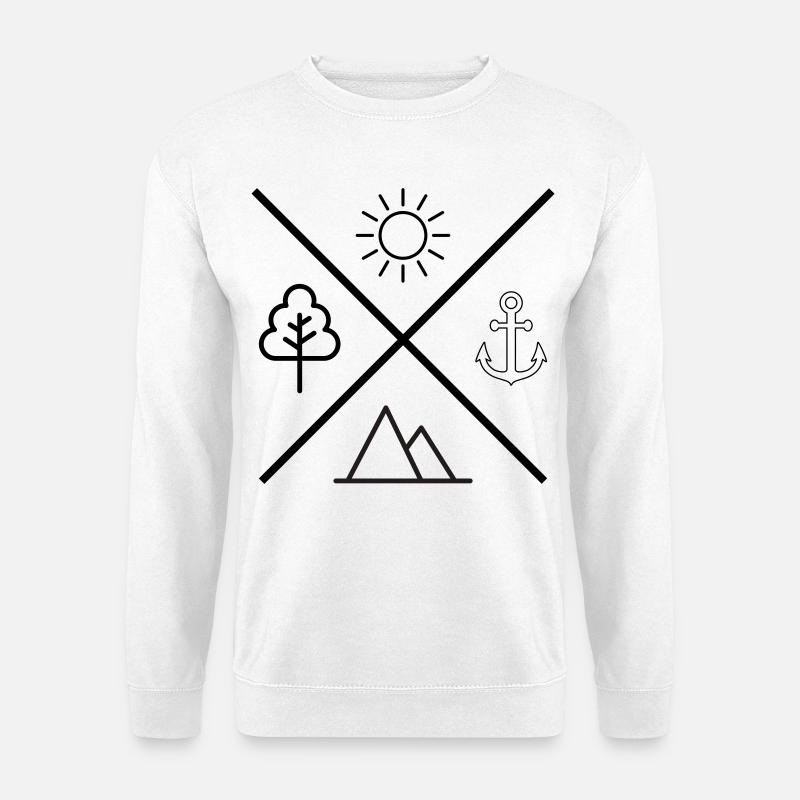 Leben - Unisex Pullover - Weiß