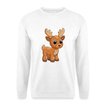 Orignal Mignon Mascotte Personnage De Dessin Animé Kawaii - Sweat-shirt Unisexe - blanc - Devant