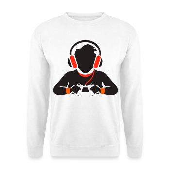Dessin d’amateur de jeux - Sweat-shirt Unisexe - blanc - Devant