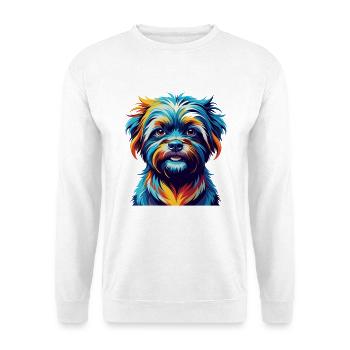 Affenpinscher Dog Breed Colorful Cartoon Kawaii - Unisex Sweatshirt - white - Front