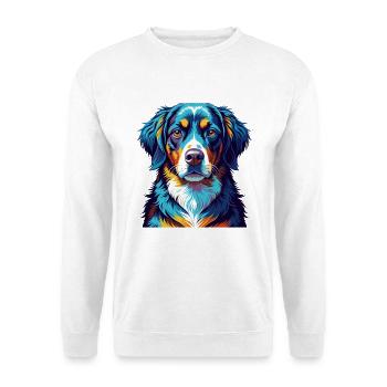 Appenzeller Sennenhund Dog Breed Cartoon Kawaii - Unisex Sweatshirt - white - Front