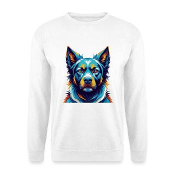 Molossus Hund Rasse Bunt Karikatur Kawaii - Unisex Pullover - Weiß - Vorne