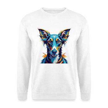 Azawakh Chien Race Coloré Dessin Animé Kawaii - Sweat-shirt Unisexe - blanc - Devant