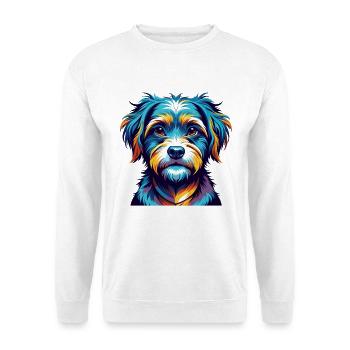 Bolognese Dog Breed Colorful Cartoon Kawaii - Unisex Sweatshirt - white - Front