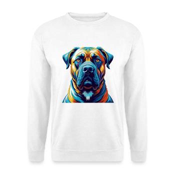 Boerboel Dog Breed Colorful Cartoon Kawaii - Unisex Sweatshirt - white - Front