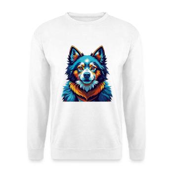 Chien Esquimau Canadien Race Coloré Dessin Animé Kawaii - Sweat-shirt Unisexe - blanc - Devant
