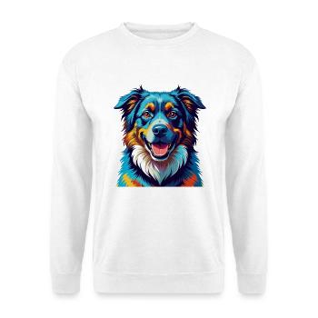 Caucasian Shepherd Dog Breed Cartoon Kawaii - Unisex Sweatshirt - white - Front