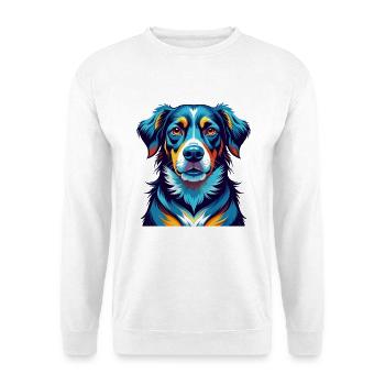Danois Suédois Chien de Ferme Race Dessin Animé Kawaii - Sweat-shirt Unisexe - blanc - Devant