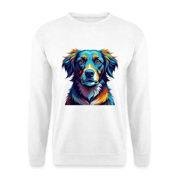 Dänische Broholmer Hunderasse Bunte Karikatur Kawaii - Unisex Pullover - Weiß - Vorne