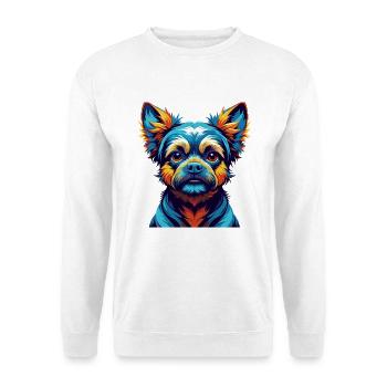 Lapinporokoira Hunderasse Bunte Karikatur Kawaii - Unisex Pullover - Weiß - Vorne