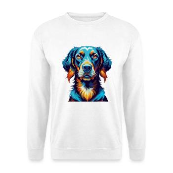 Frisian Pointing Dog Breed Colorful Cartoon Kawaii - Unisex Sweatshirt - white - Front