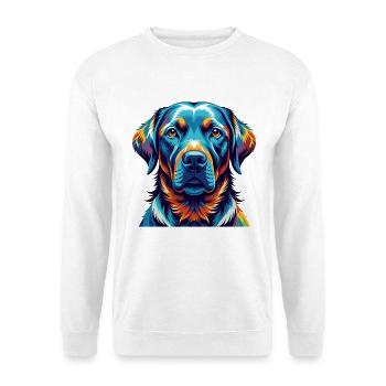Labrador Retriever Hunderasse Karikatur Kawaii - Unisex Pullover - Weiß - Vorne
