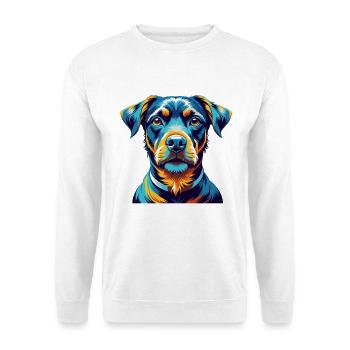 Deutscher Jagdterrier Hunderasse Cartoon Kawaii - Unisex Pullover - Weiß - Vorne