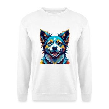 Kintamani Race Chien Dessin animé Coloré Kawaii - Sweat-shirt Unisexe - blanc - Devant