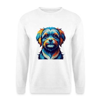 Race de chien maltais Dessin animé coloré Kawaii - Sweat-shirt Unisexe - blanc - Devant