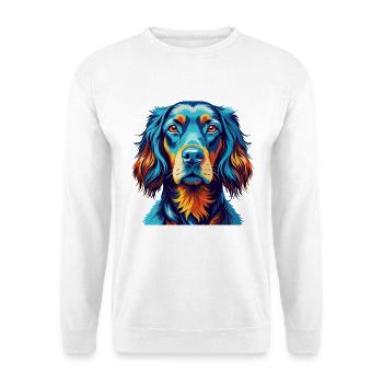 Gordon Setter Chien Race Coloré Dessin animé Kawaii - Sweat-shirt Unisexe - blanc - Devant