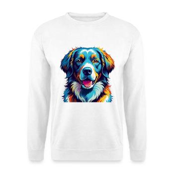 Kuvasz Race Chien Coloré Dessin Animé Kawaii - Sweat-shirt Unisexe - blanc - Devant