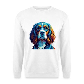 Deutscher Wachtelhund Hunderasse Cartoon Kawaii - Unisex Pullover - Weiß - Vorne
