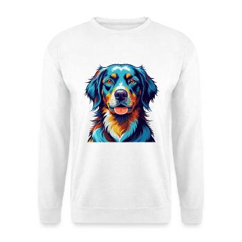 Hovawart Chien Race Coloré Dessin Animé Kawaii - Sweat-shirt Unisexe - blanc - Devant