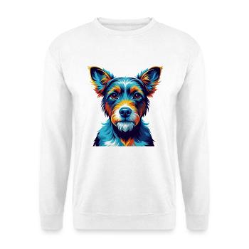 Miniatur Foxterrier Hund Rasse Karikatur Kawaii - Unisex Pullover - Weiß - Vorne