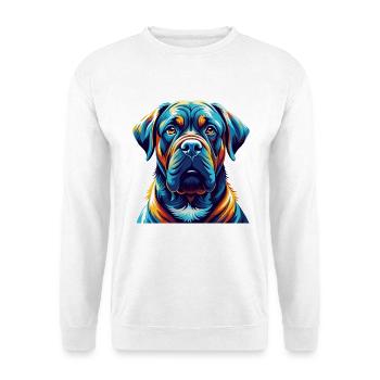 Mastiff Hunderasse Bunte Karikatur Kawaii - Unisex Pullover - Weiß - Vorne