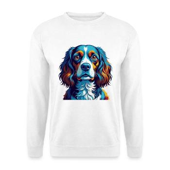 Pont Audemer Epagneul Chien Race Dessin Animé Kawaii - Sweat-shirt Unisexe - blanc - Devant