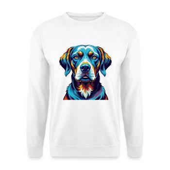 Pointer Dog Breed Colorful Cartoon Kawaii - Unisex Sweatshirt - white - Front