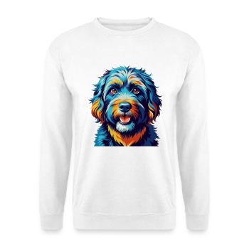 Portuguese Water Dog Breed Colorful Cartoon Kawaii - Unisex Sweatshirt - white - Front