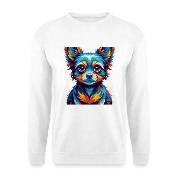 Jouet Russe Chien Race Coloré Dessin Animé Kawaii - Sweat-shirt Unisexe - blanc - Devant