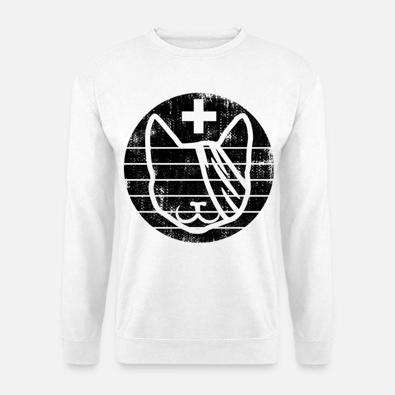 Veterinär Katze - Unisex Pullover - Weiß