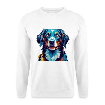 Stabyhoun Chien Race Coloré Dessin Animé Kawaii - Sweat-shirt Unisexe - blanc - Devant