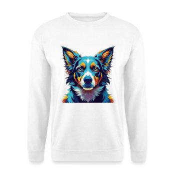 Slovensky Cuvac Chien Race Coloré Dessin Animé Kawaii - Sweat-shirt Unisexe - blanc - Devant