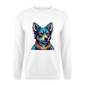Ariegeois Race Chien Coloré Dessin Animé Kawaii - Sweat-shirt Unisexe - blanc - Devant