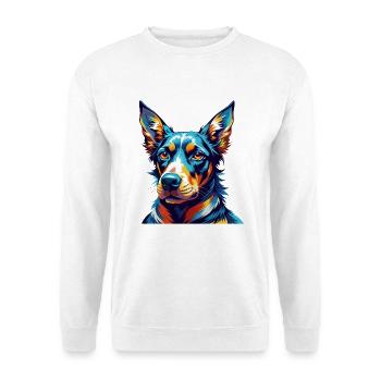Transylvanian Hound Dog Breed Cartoon Kawaii - Unisex Sweatshirt - white - Front