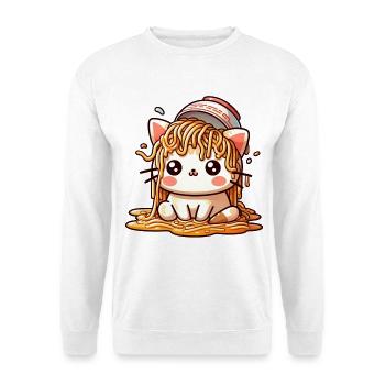 Ramen Cat-tastrophe! The Ramen Cat - Unisex Sweatshirt - white - Front