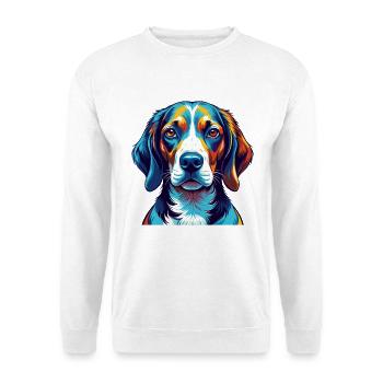 American Foxhound Chien Race Dessin animé Kawaii - Sweat-shirt Unisexe - blanc - Devant