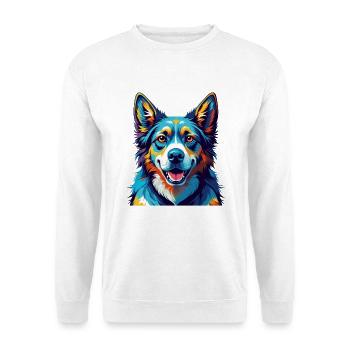 Akbash Hunderasse Bunte Karikatur Kawaii - Unisex Pullover - Weiß - Vorne