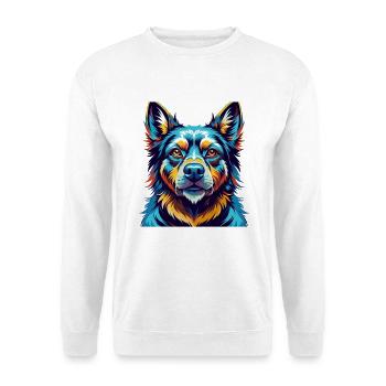 Aryan Molossus Chien Race Coloré Dessin Animé Kawaii - Sweat-shirt Unisexe - blanc - Devant
