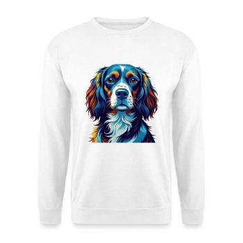 Deutscher Wachtelhund Hunderasse Cartoon Kawaii - Unisex Pullover - Weiß - Vorne