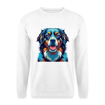 Hovawart Chien Race Coloré Dessin Animé Kawaii - Sweat-shirt Unisexe - blanc - Devant