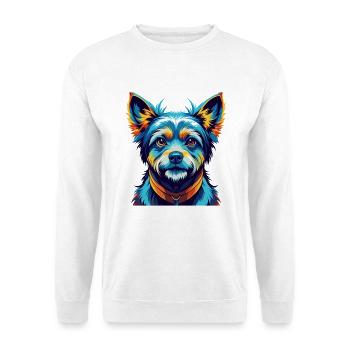 Kai Ken Chien Race Coloré Dessin animé Kawaii - Sweat-shirt Unisexe - blanc - Devant